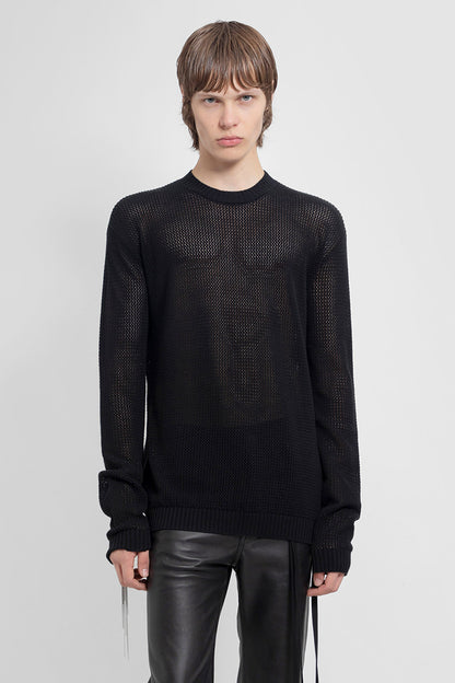 Antonioli ANN DEMEULEMEESTER MAN BLACK KNITWEAR Fino al 65% di sconto