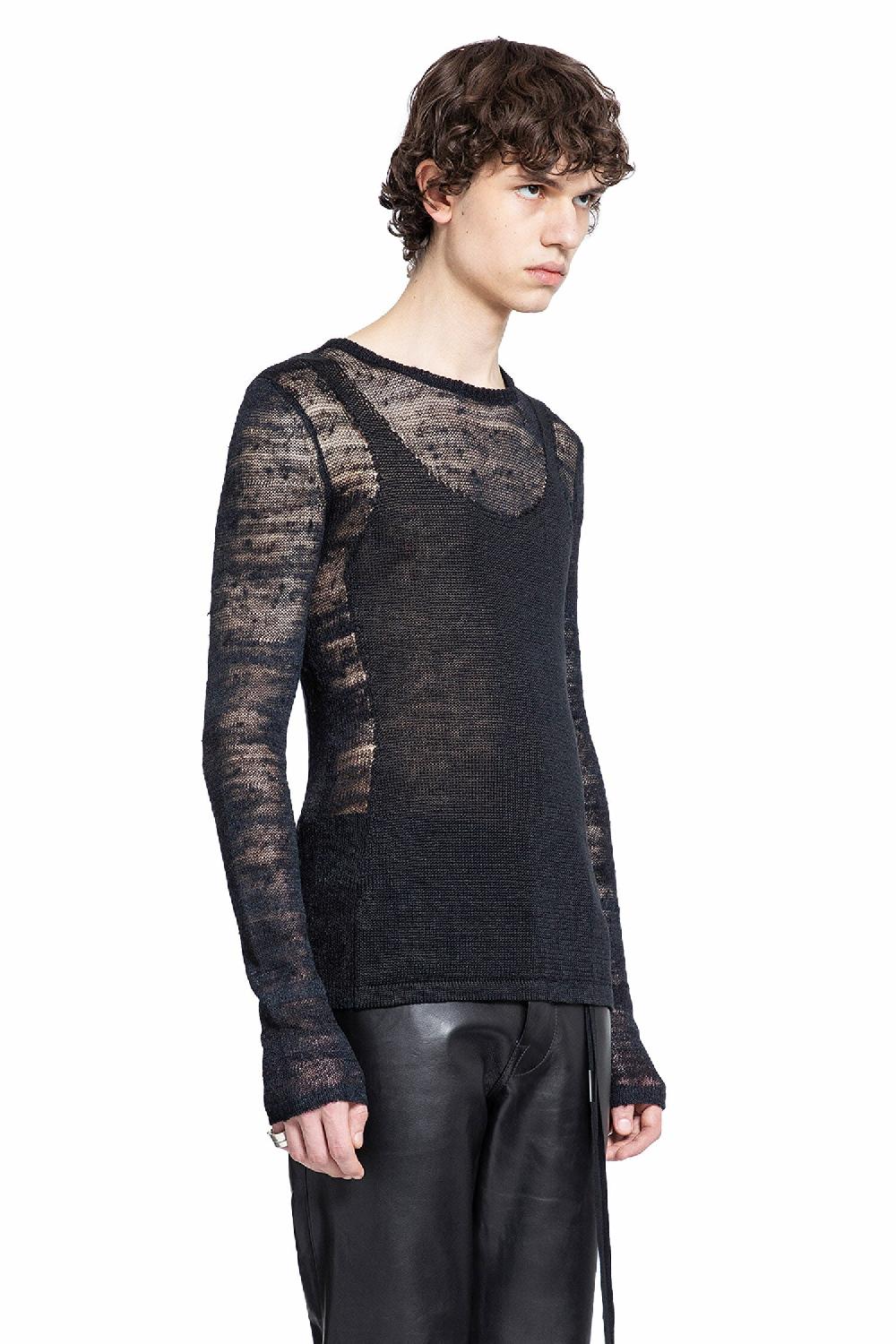 Antonioli ANN DEMEULEMEESTER MAN BLACK KNITWEAR Only for today