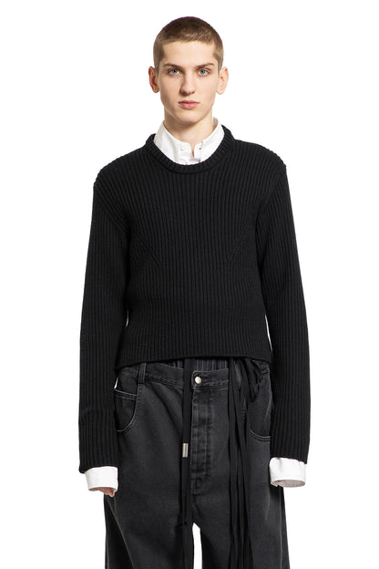 Antonioli ANN DEMEULEMEESTER MAN BLACK KNITWEAR Offerta speciale della fabbrica