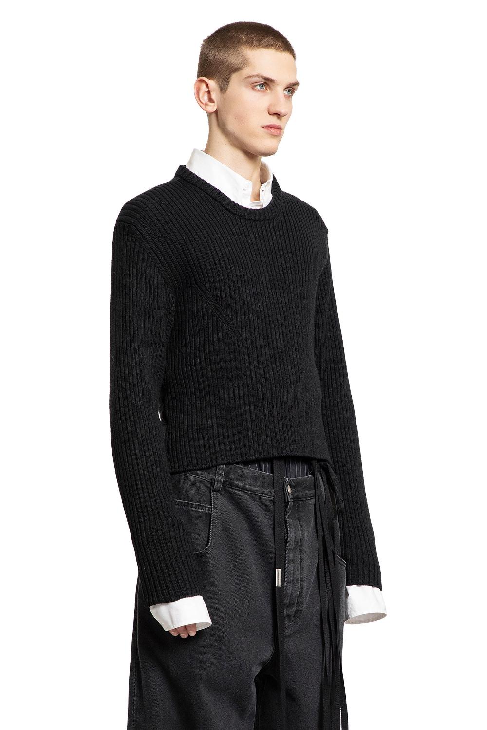 Antonioli ANN DEMEULEMEESTER MAN BLACK KNITWEAR Offerta speciale della fabbrica