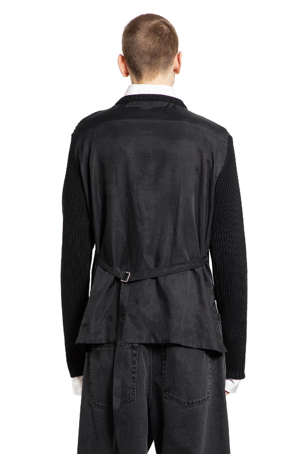 Antonioli ANN DEMEULEMEESTER MAN BLACK KNITWEAR Offerta speciale della fabbrica