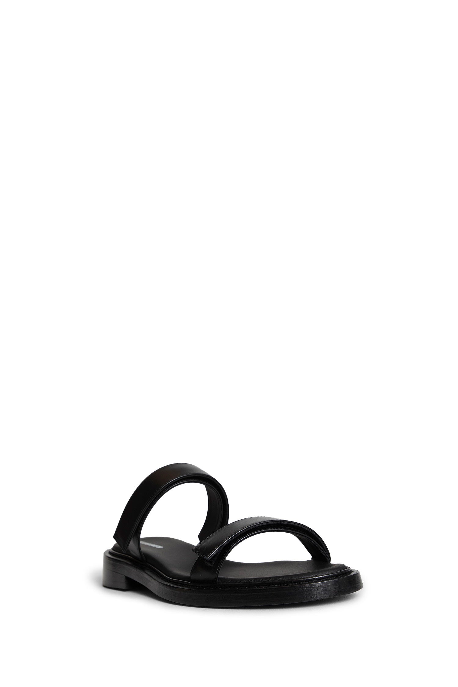 Antonioli ANN DEMEULEMEESTER MAN BLACK SANDALS & SLIDES Super sconto