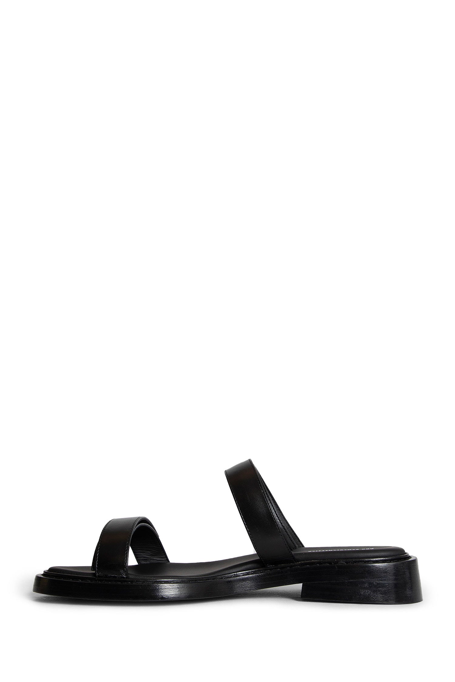 Antonioli ANN DEMEULEMEESTER MAN BLACK SANDALS & SLIDES Super sconto