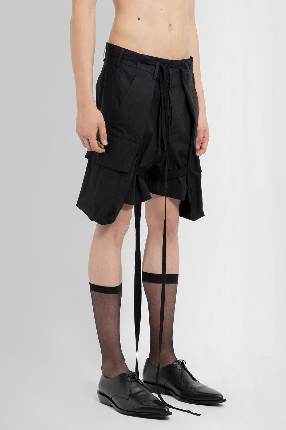 Antonioli ANN DEMEULEMEESTER MAN BLACK SHORTS & SKIRTS Officina