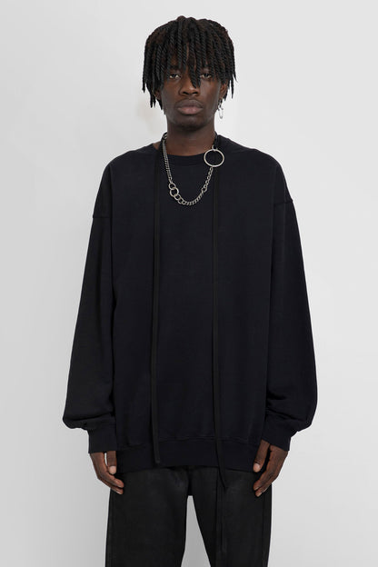 Antonioli ANN DEMEULEMEESTER MAN BLACK SWEATSHIRTS Sconti questo mese