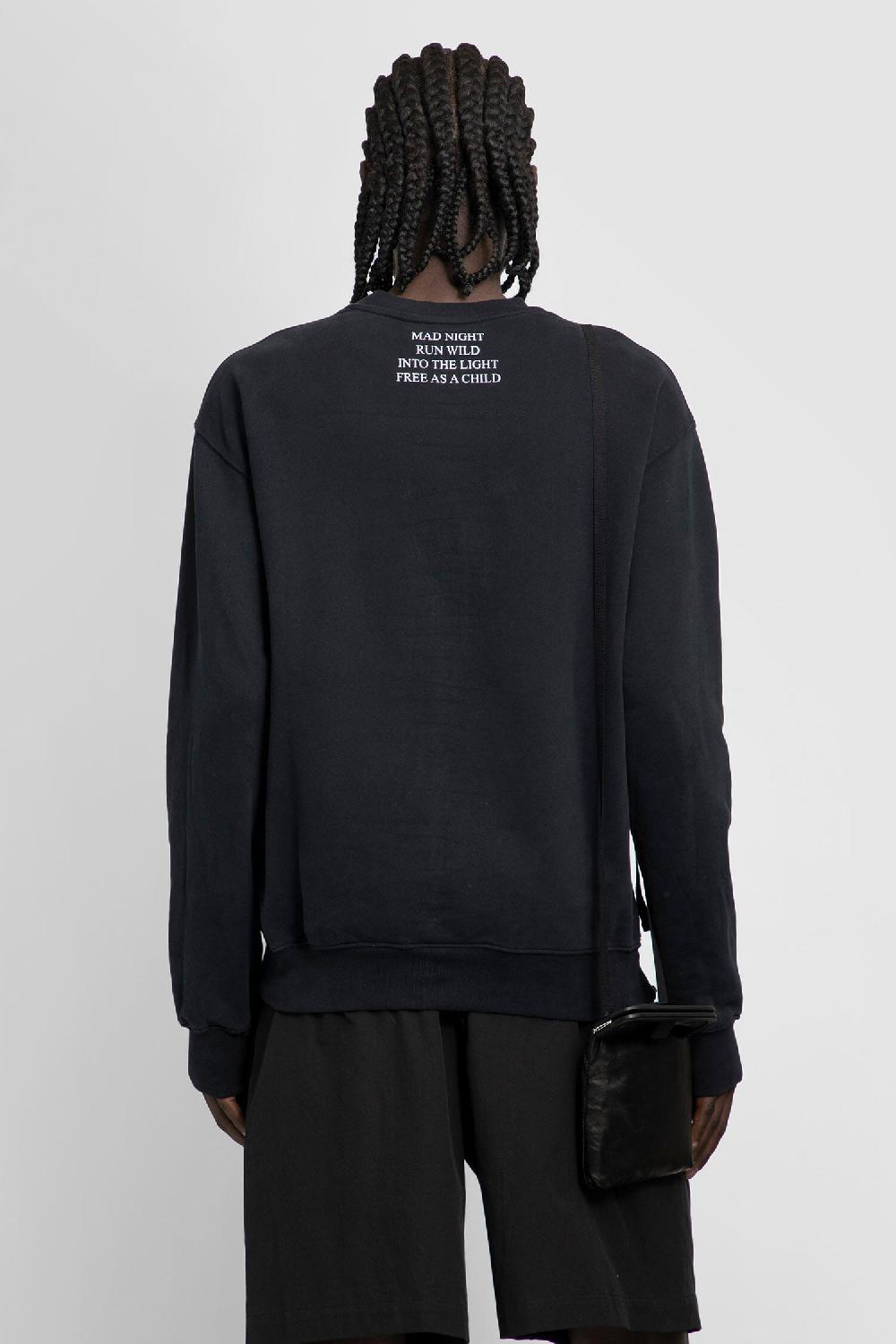 Antonioli ANN DEMEULEMEESTER MAN BLACK SWEATSHIRTS 2025