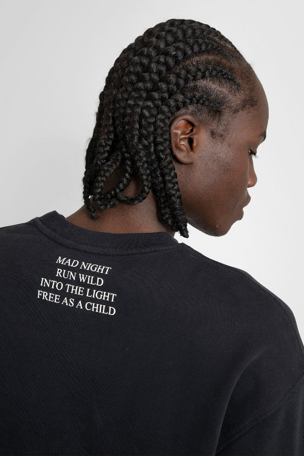 Antonioli ANN DEMEULEMEESTER MAN BLACK SWEATSHIRTS 2025