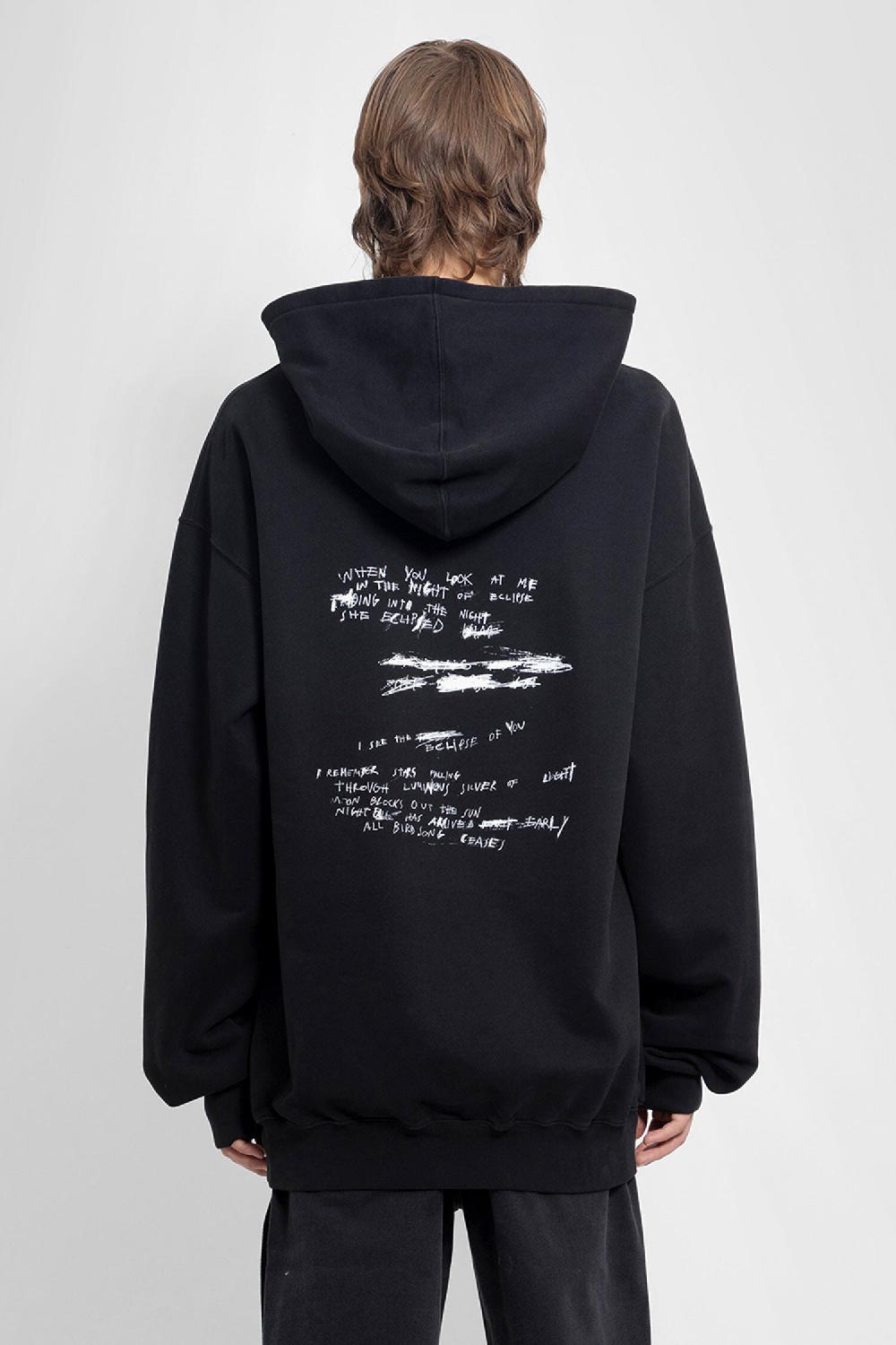 Antonioli ANN DEMEULEMEESTER MAN BLACK SWEATSHIRTS In Linea