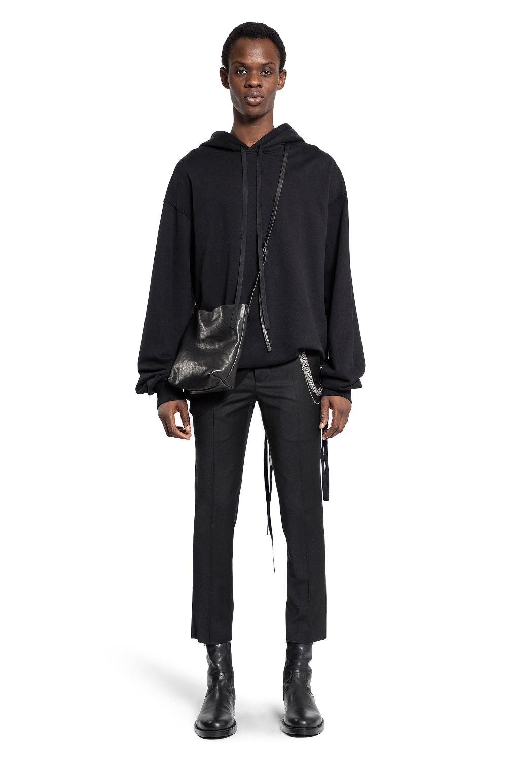 Antonioli ANN DEMEULEMEESTER MAN BLACK SWEATSHIRTS Nuovo