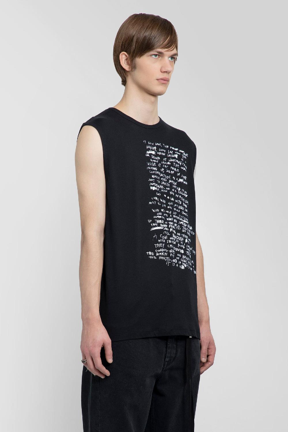 Antonioli ANN DEMEULEMEESTER MAN BLACK T-SHIRTS & TANK TOPS Qualità
