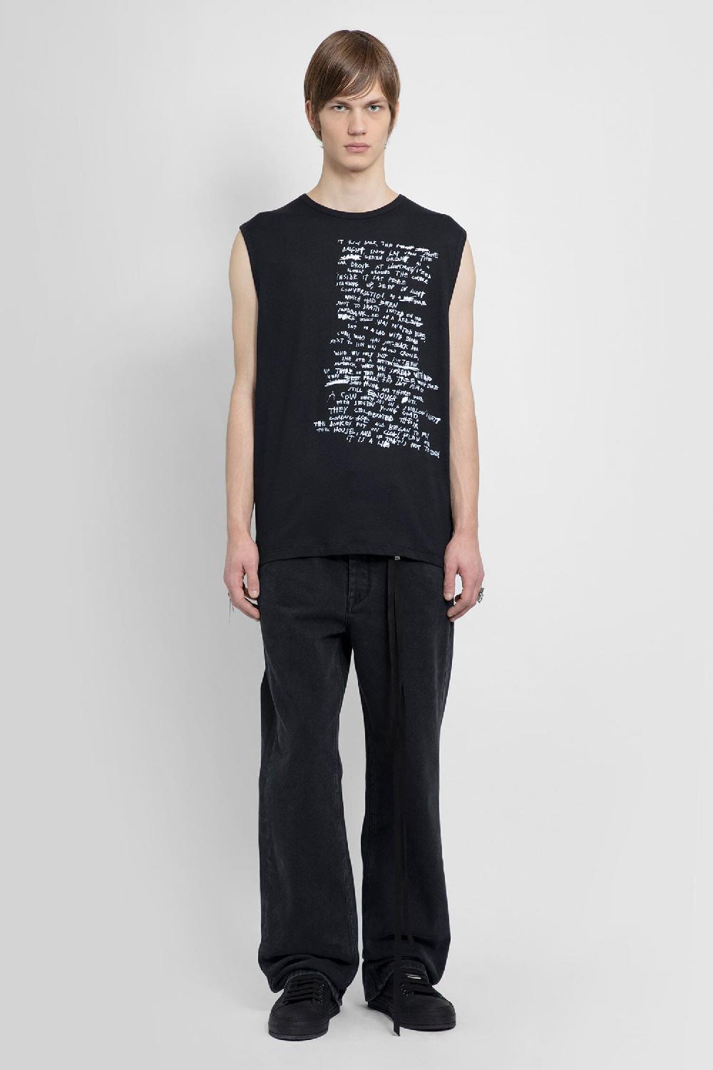 Antonioli ANN DEMEULEMEESTER MAN BLACK T-SHIRTS & TANK TOPS Qualità
