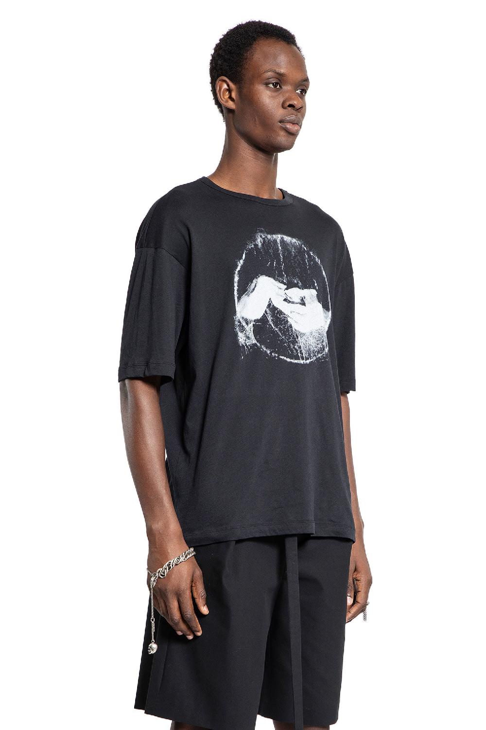 Antonioli ANN DEMEULEMEESTER MAN BLACK T-SHIRTS & TANK TOPS Spedizione Gratuita