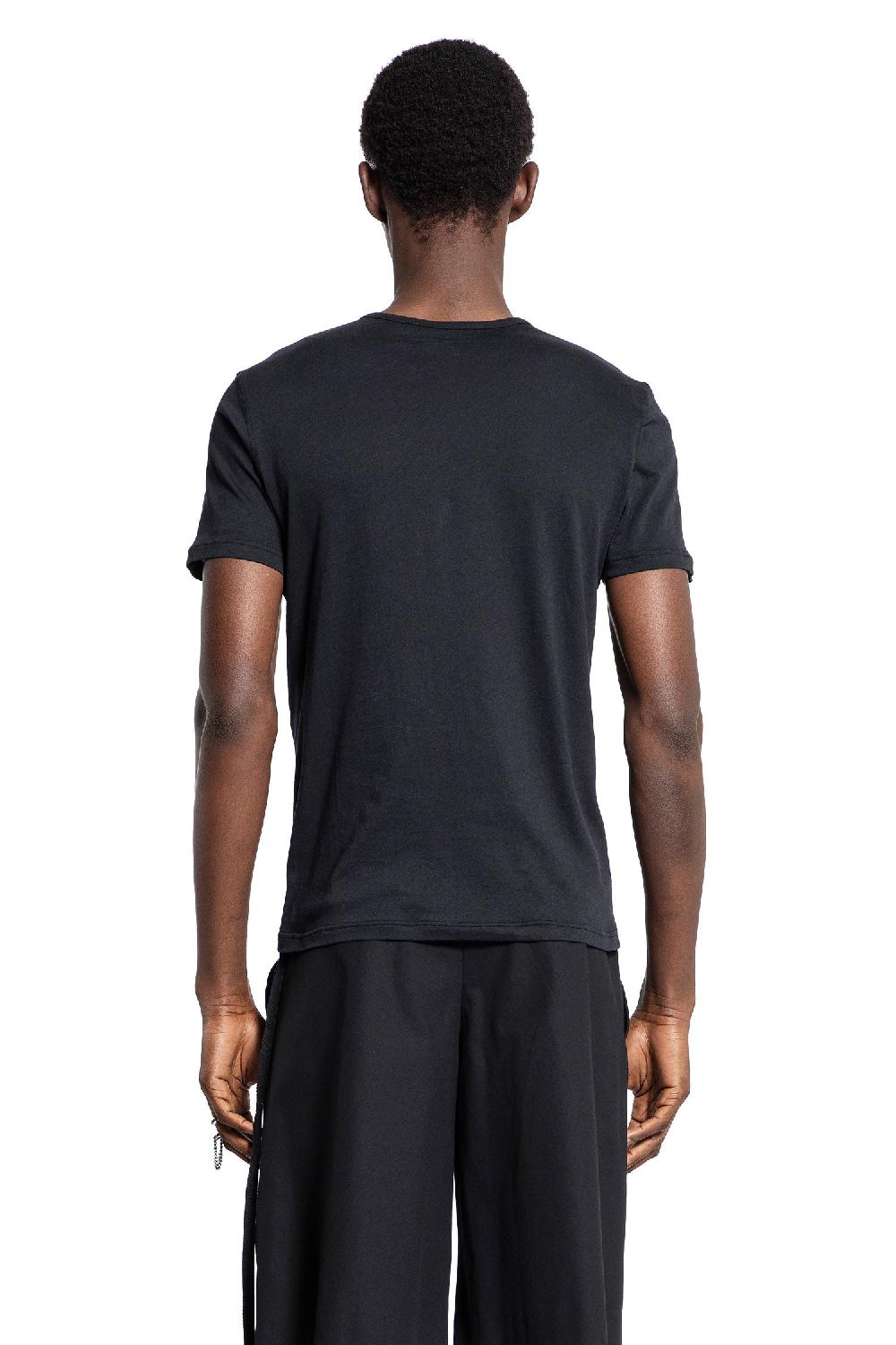 Antonioli ANN DEMEULEMEESTER MAN BLACK T-SHIRTS & TANK TOPS Soddisfazione Garantita
