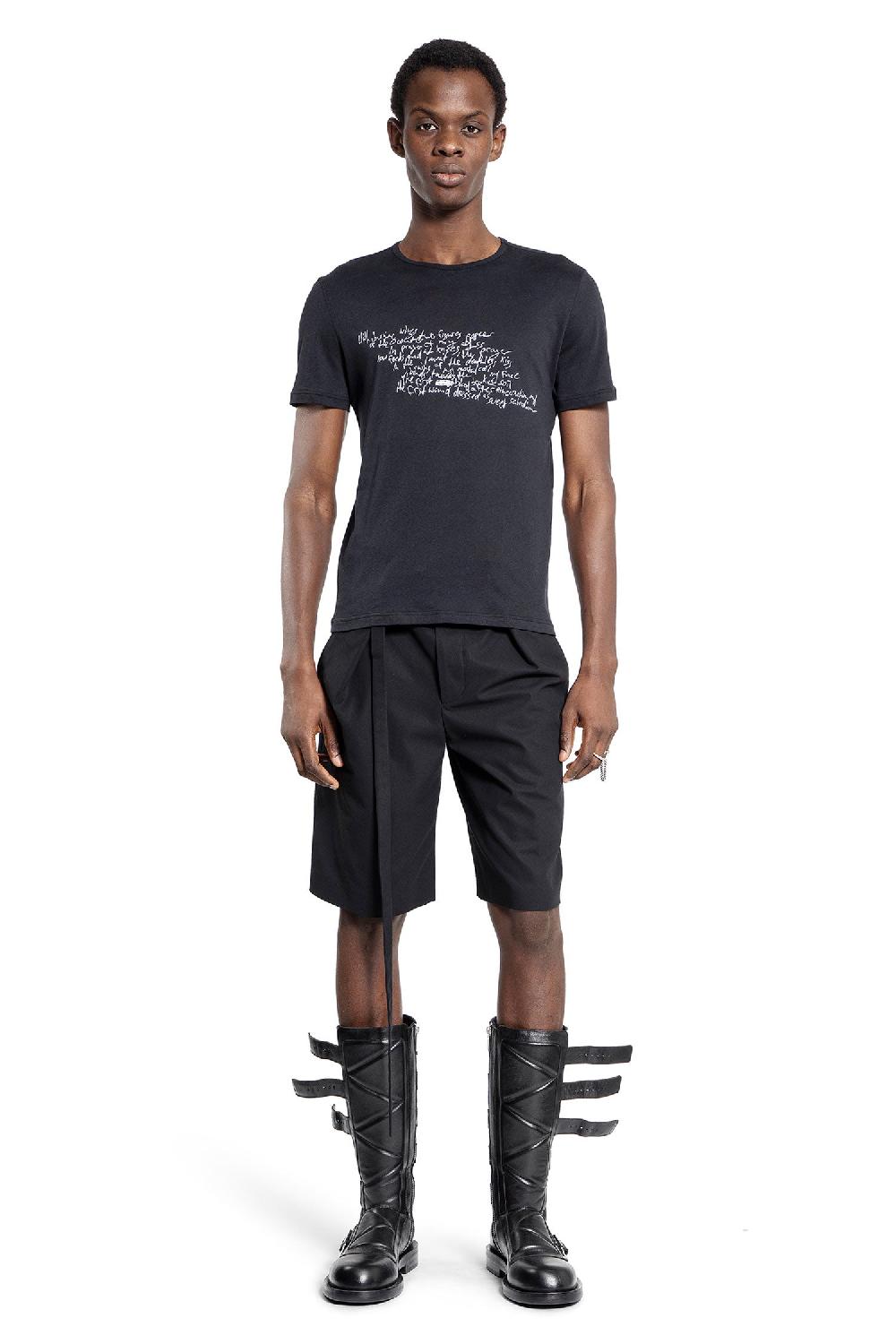 Antonioli ANN DEMEULEMEESTER MAN BLACK T-SHIRTS & TANK TOPS Soddisfazione Garantita