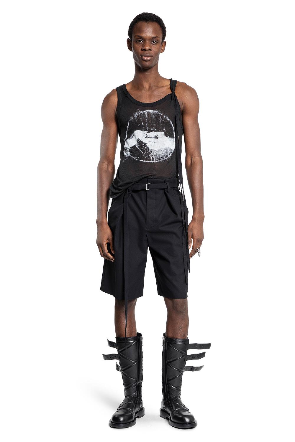 Antonioli ANN DEMEULEMEESTER MAN BLACK T-SHIRTS & TANK TOPS Qualità Garantita