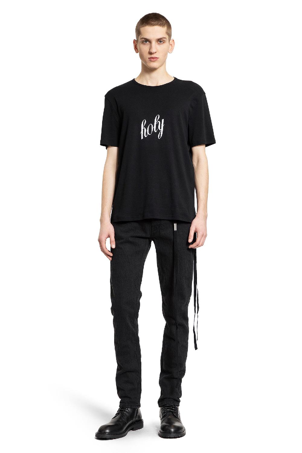 Antonioli ANN DEMEULEMEESTER MAN BLACK T-SHIRTS & TANK TOPS Negozi Online
