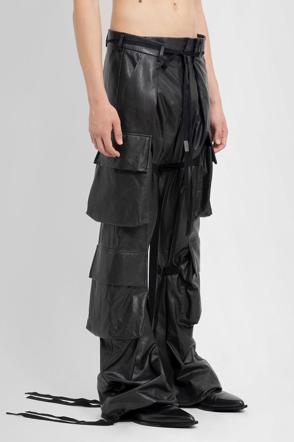 Antonioli ANN DEMEULEMEESTER MAN BLACK TROUSERS Promozione Limitata