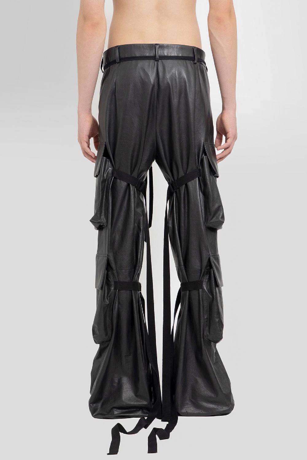 Antonioli ANN DEMEULEMEESTER MAN BLACK TROUSERS Promozione Limitata