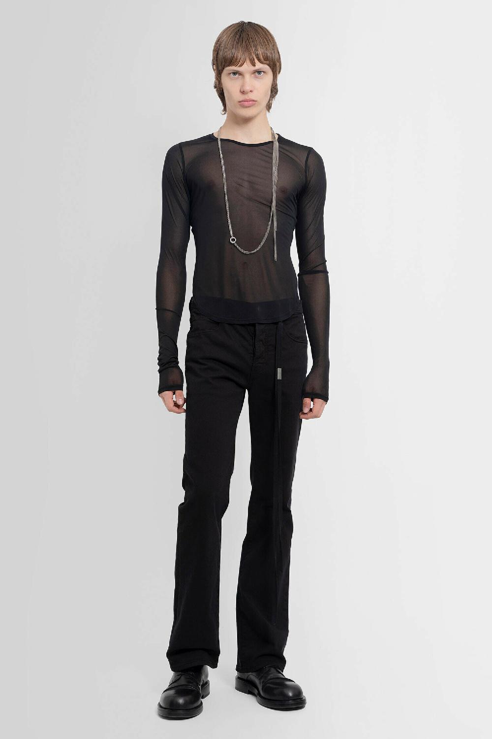 Antonioli ANN DEMEULEMEESTER MAN BLACK TROUSERS Fino Al -60%
