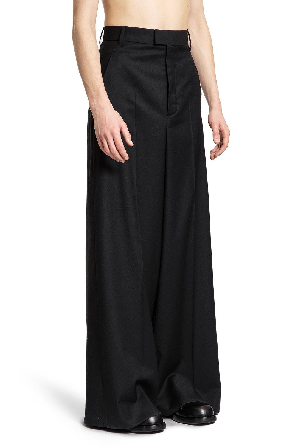 Antonioli ANN DEMEULEMEESTER MAN BLACK TROUSERS Shopping Online