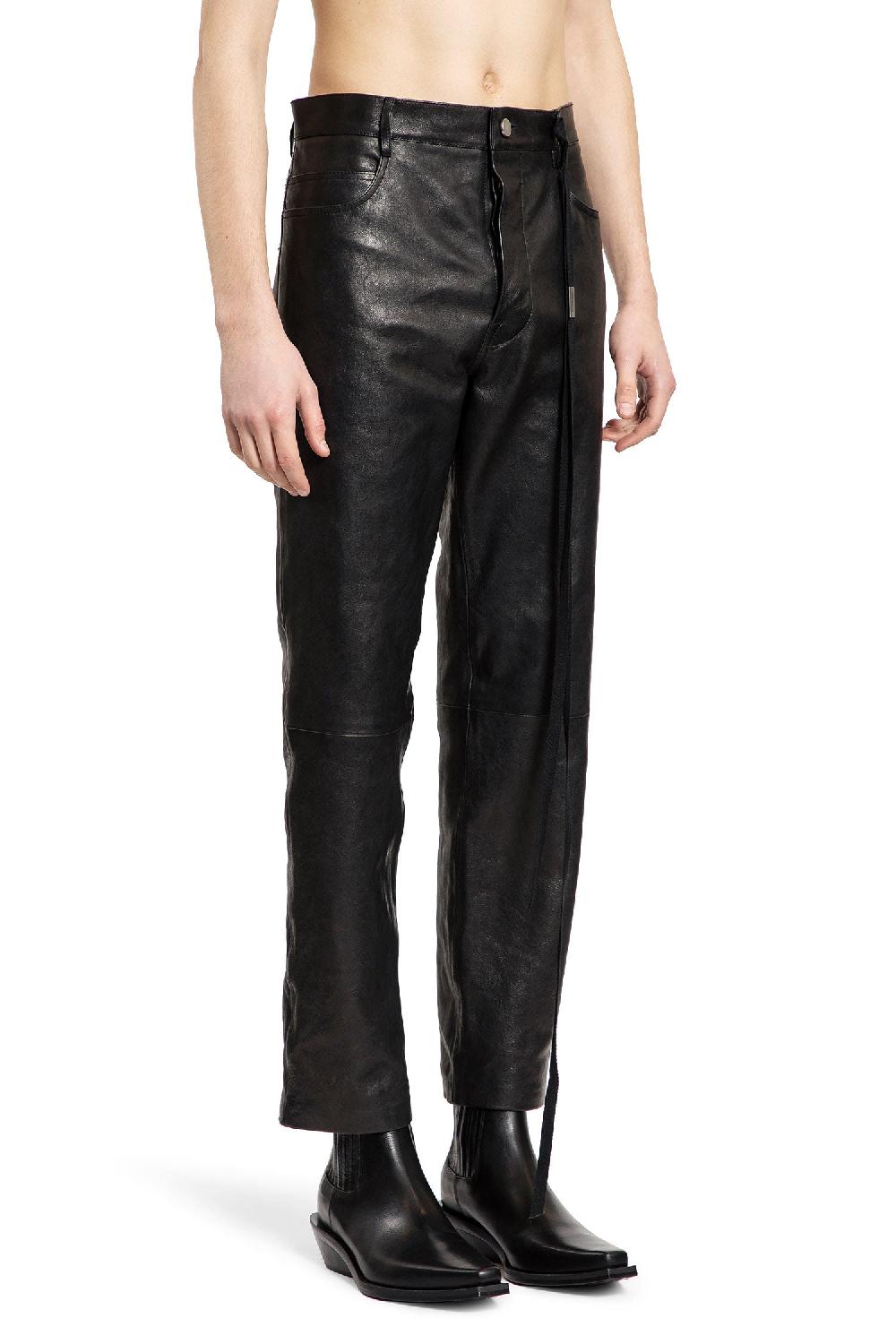 Antonioli ANN DEMEULEMEESTER MAN BLACK TROUSERS Prezzo Ridotto