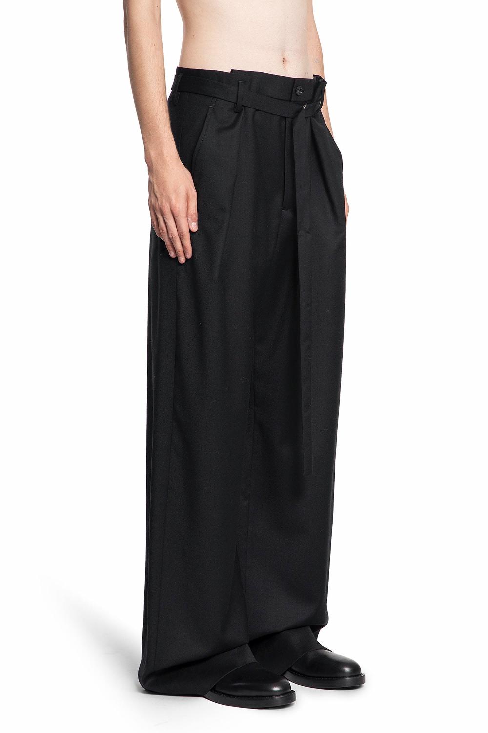 Antonioli ANN DEMEULEMEESTER MAN BLACK TROUSERS Convenienza