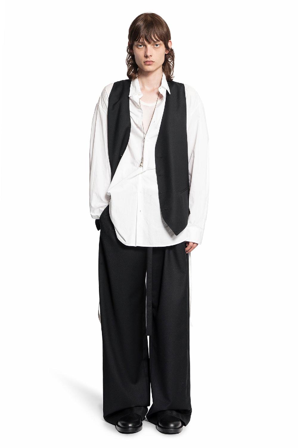 Antonioli ANN DEMEULEMEESTER MAN BLACK TROUSERS Convenienza
