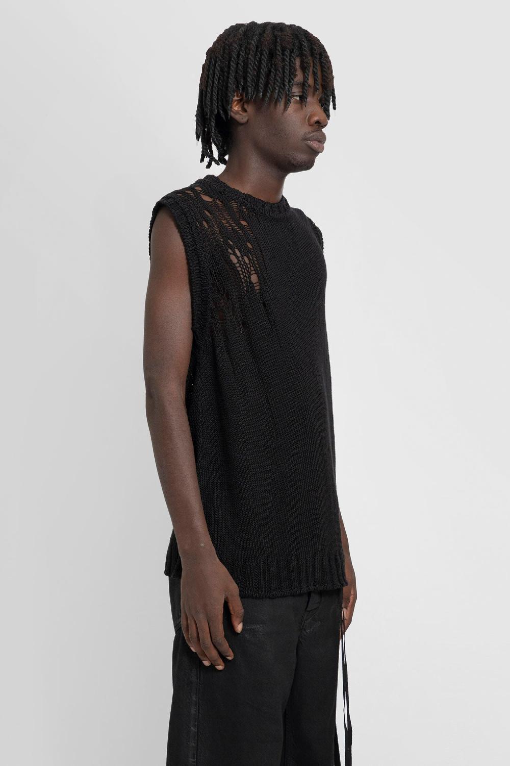Antonioli ANN DEMEULEMEESTER MAN BLACK VESTS Novità