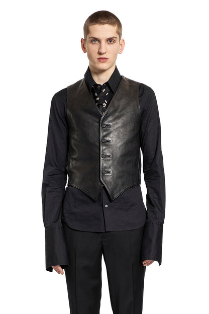 Antonioli ANN DEMEULEMEESTER MAN BLACK VESTS Presa
