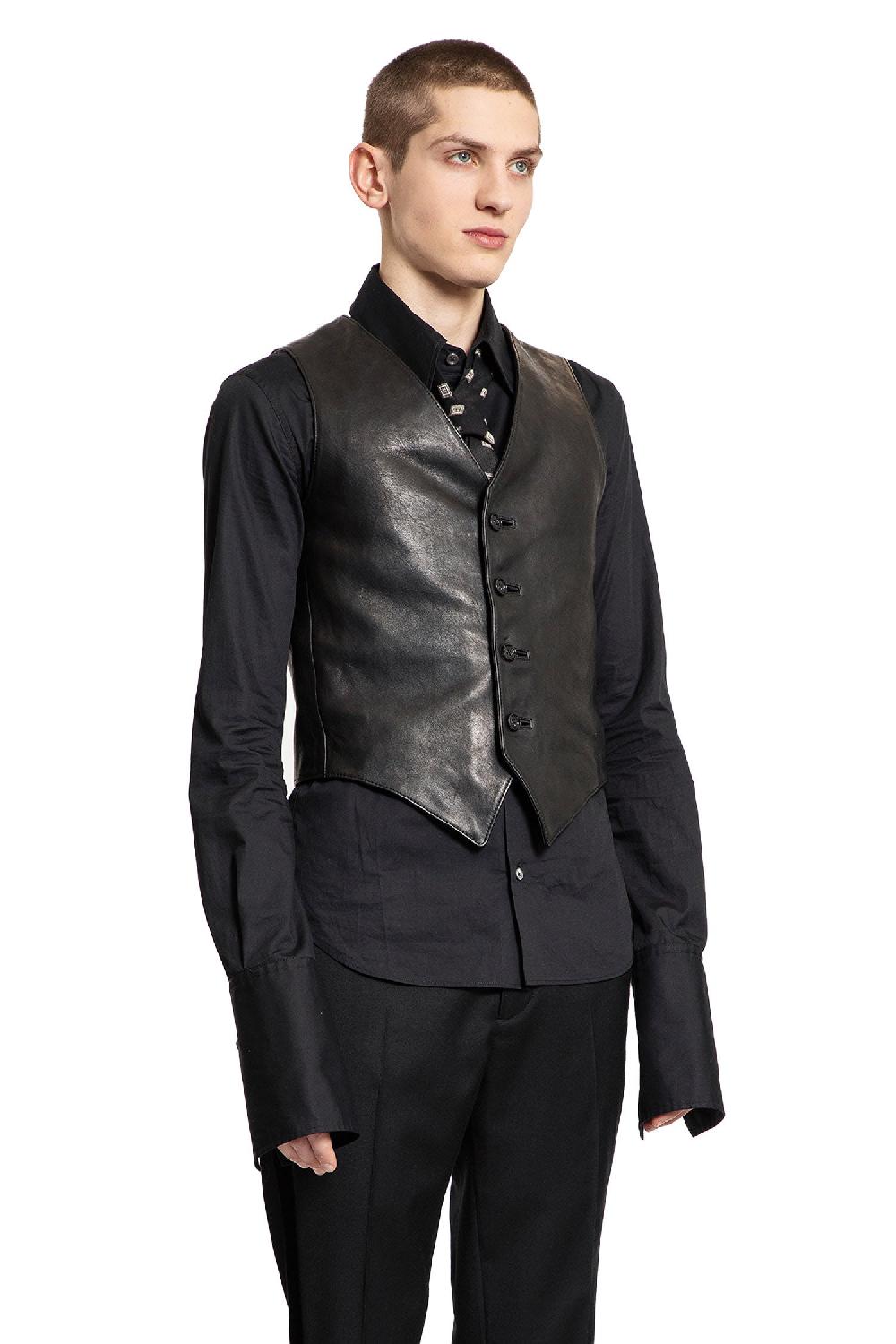 Antonioli ANN DEMEULEMEESTER MAN BLACK VESTS Presa