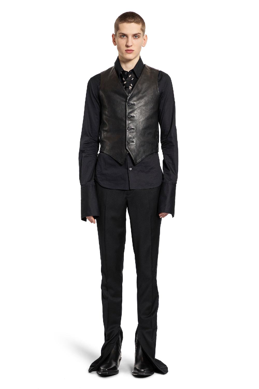 Antonioli ANN DEMEULEMEESTER MAN BLACK VESTS Presa