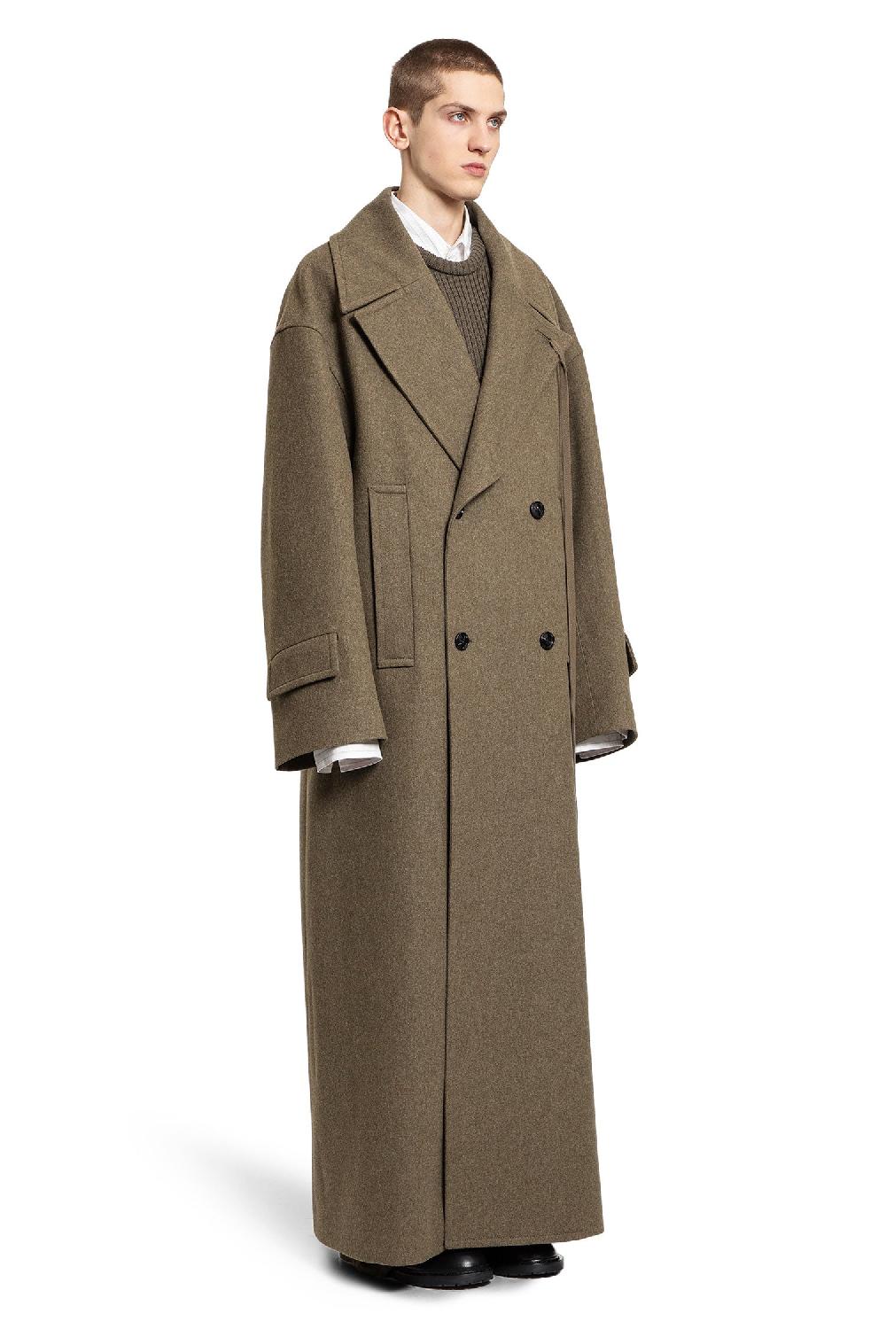 Antonioli ANN DEMEULEMEESTER MAN GREEN COATS Online