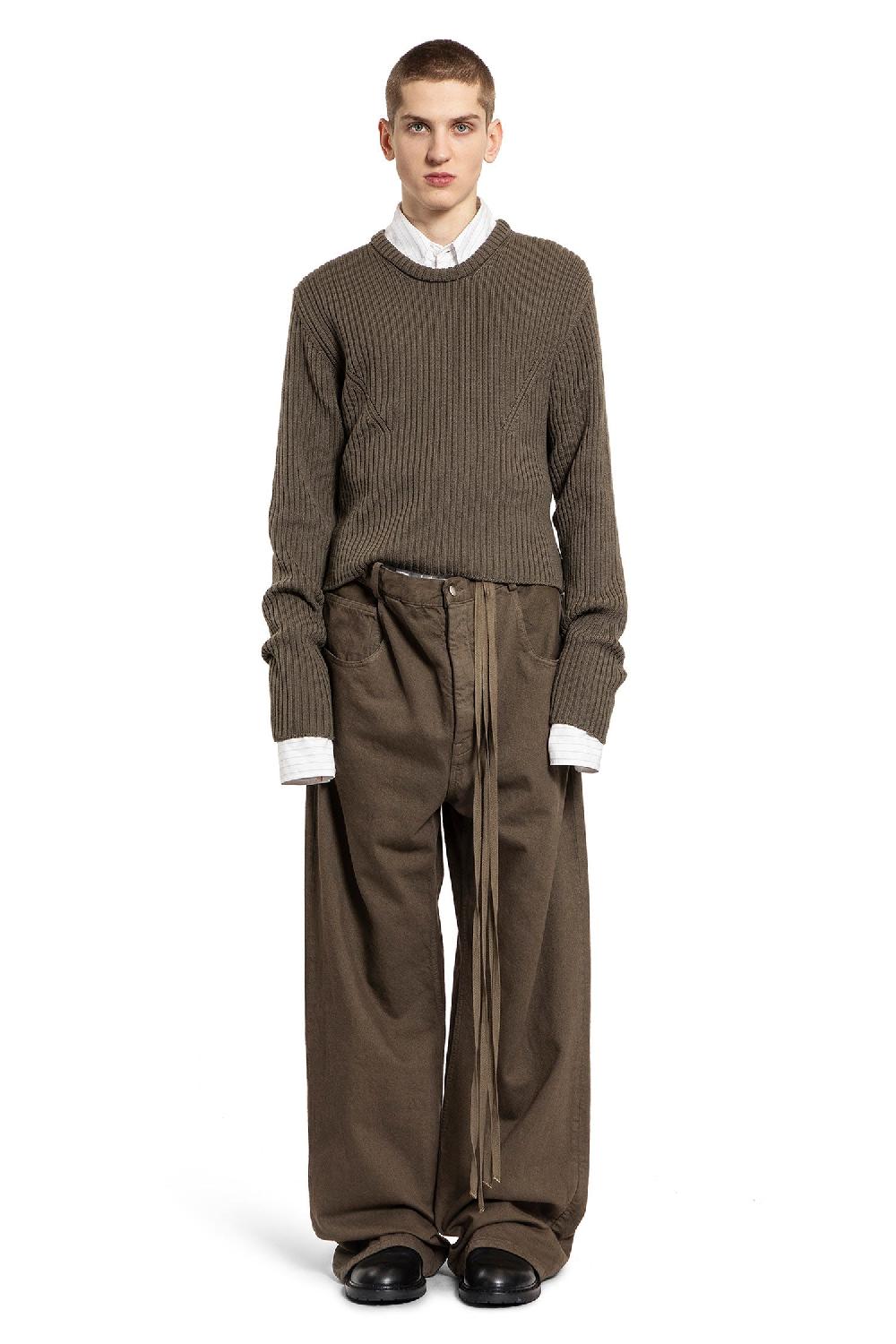 Antonioli ANN DEMEULEMEESTER MAN GREEN KNITWEAR Outlet