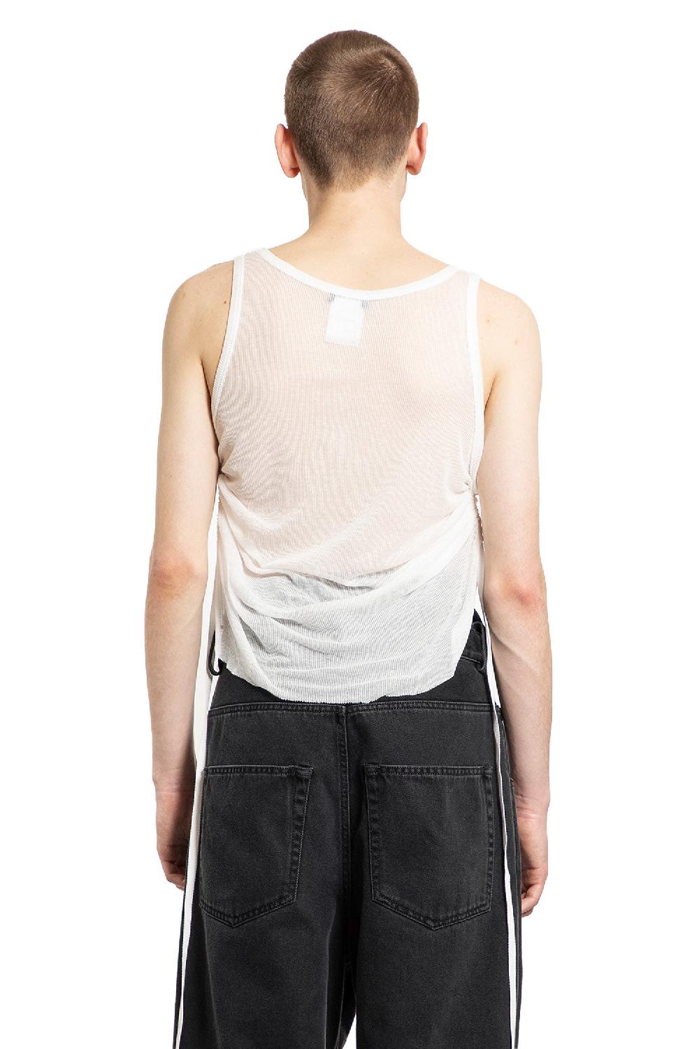 Antonioli ANN DEMEULEMEESTER MAN OFF-WHITE T-SHIRTS & TANK TOPS Vendita Calda
