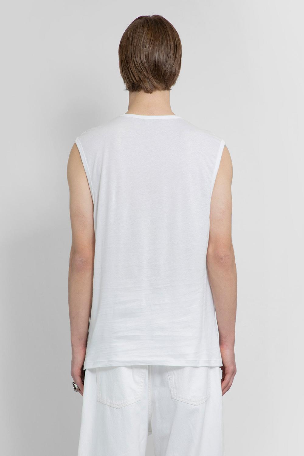 Antonioli ANN DEMEULEMEESTER MAN WHITE T-SHIRTS & TANK TOPS Moda