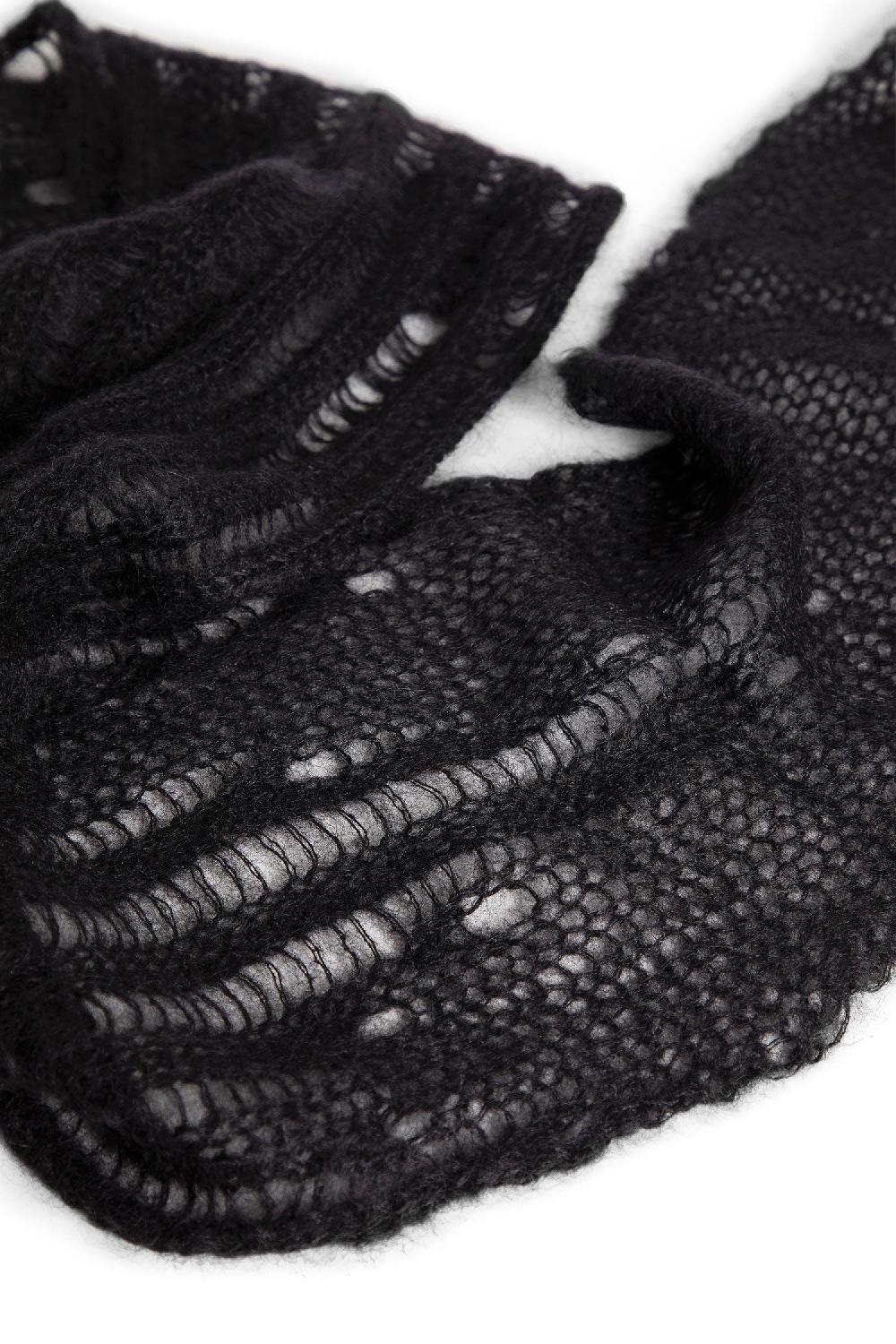 Antonioli ANN DEMEULEMEESTER UNISEX BLACK SCARVES Offerta Pasqua