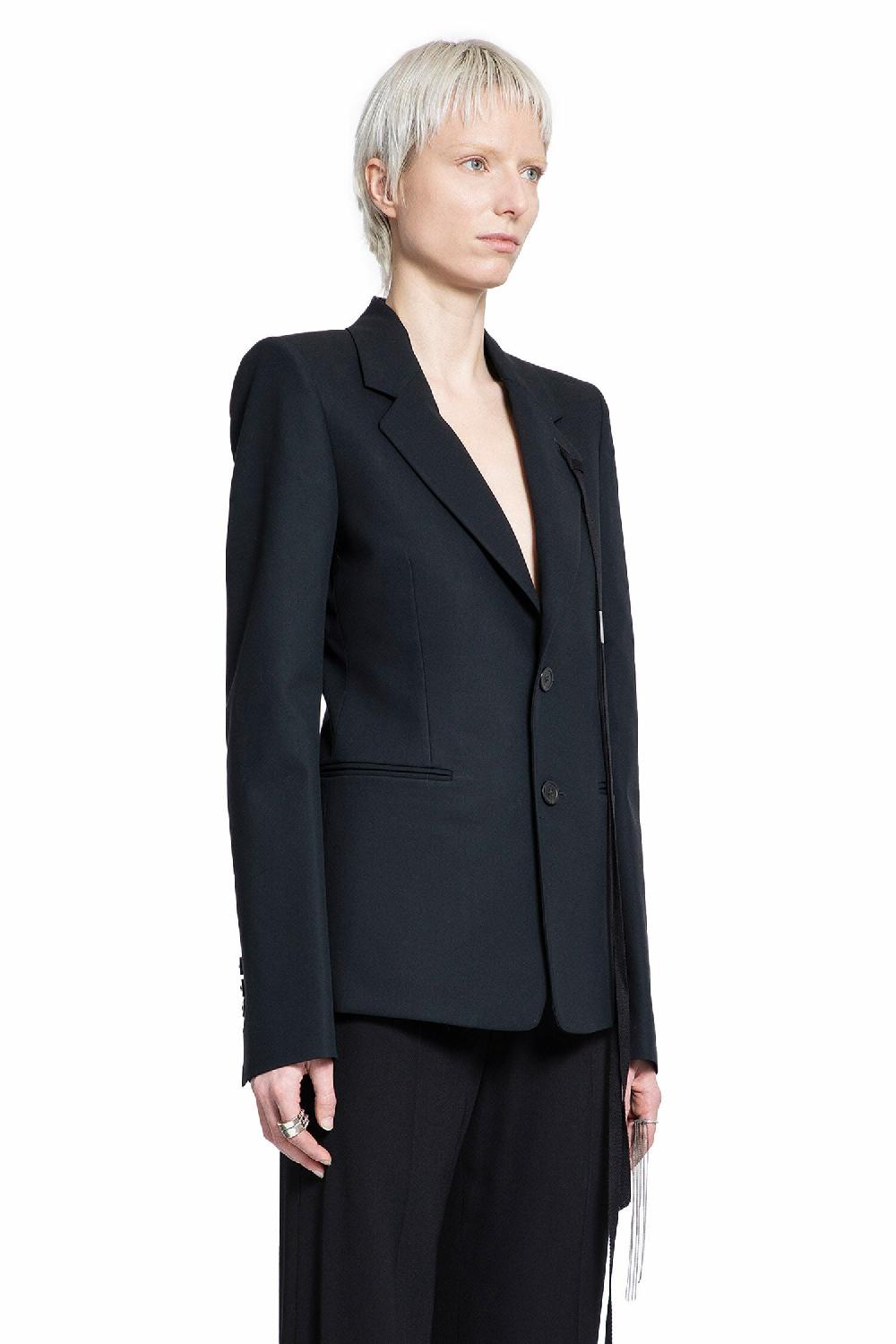 Antonioli ANN DEMEULEMEESTER WOMAN BLACK BLAZERS ACQUISTA ORA