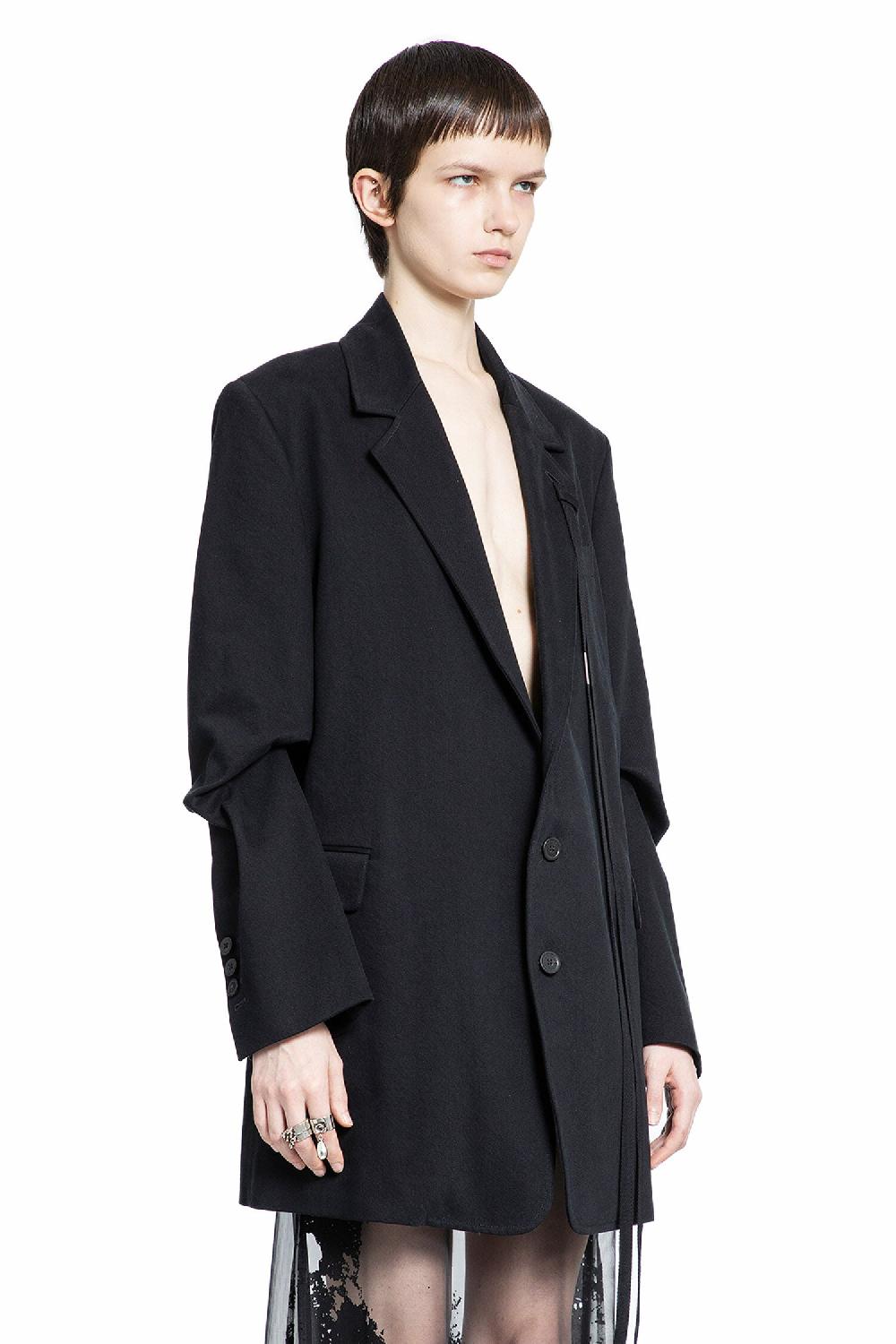 Antonioli ANN DEMEULEMEESTER WOMAN BLACK BLAZERS Ultimi due giorni