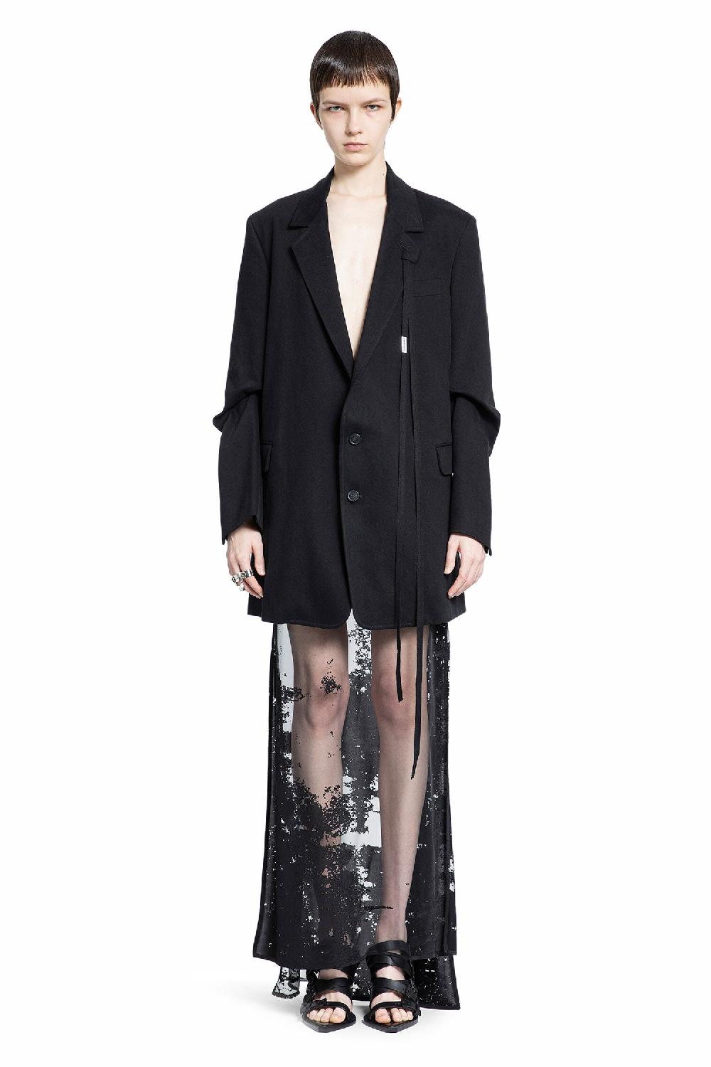 Antonioli ANN DEMEULEMEESTER WOMAN BLACK BLAZERS Ultimi due giorni