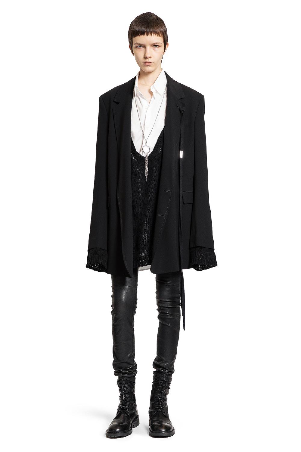 Antonioli ANN DEMEULEMEESTER WOMAN BLACK BLAZERS Promozione temporanea