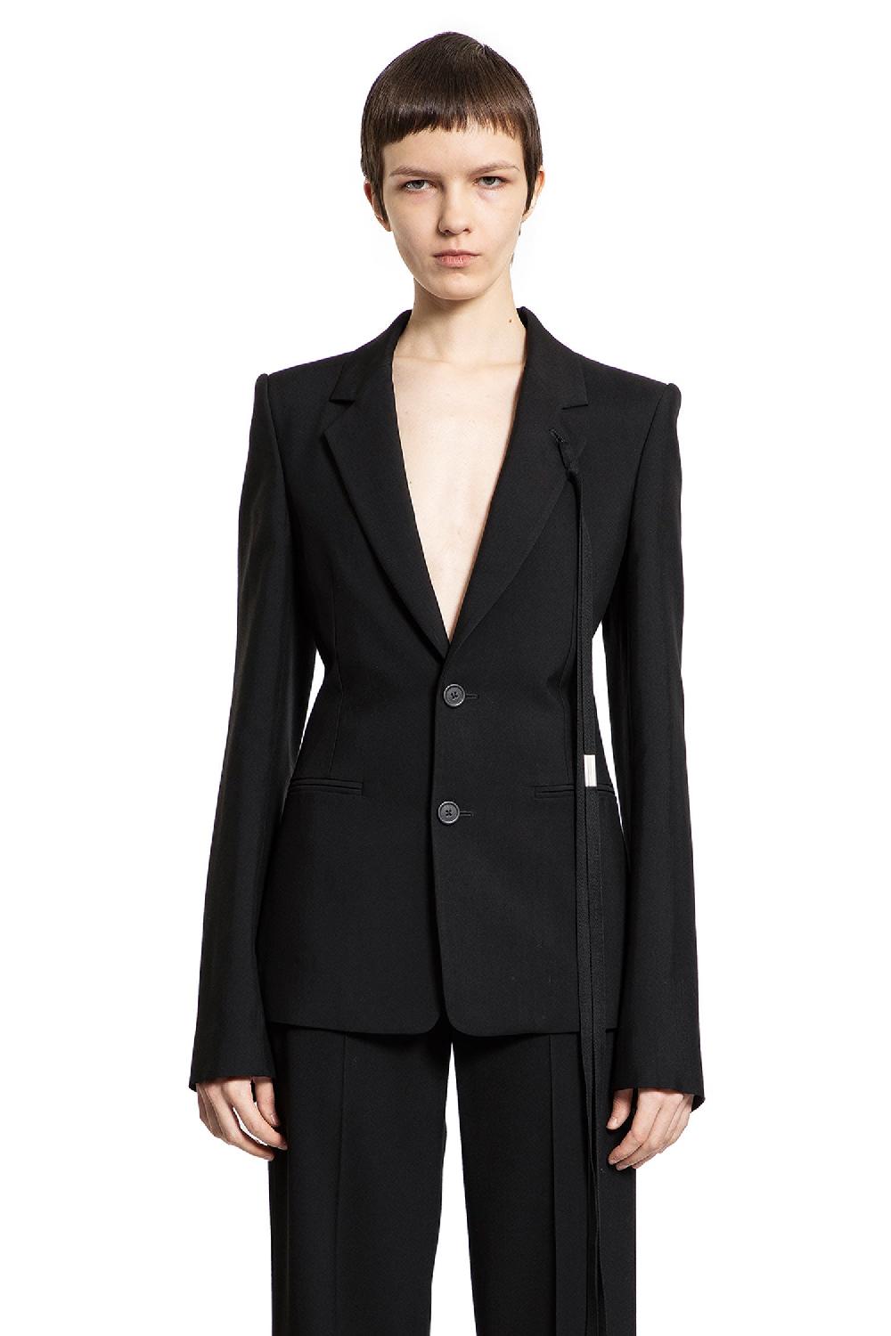 Antonioli ANN DEMEULEMEESTER WOMAN BLACK BLAZERS Fino al 50% di sconto
