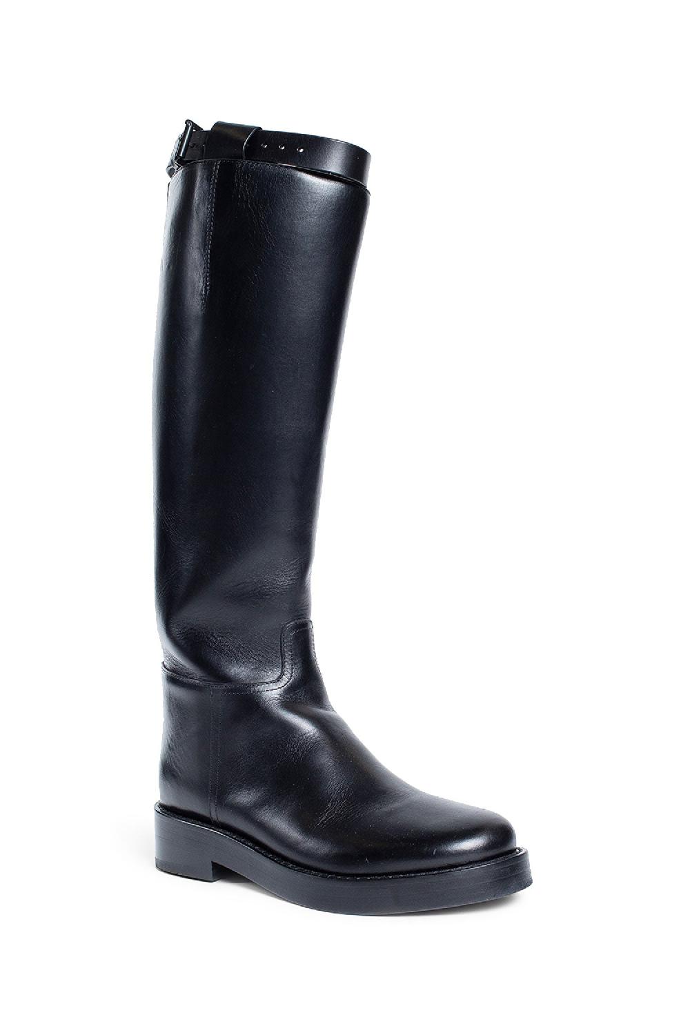 Antonioli ANN DEMEULEMEESTER WOMAN BLACK BOOTS Sostegno trimestrale