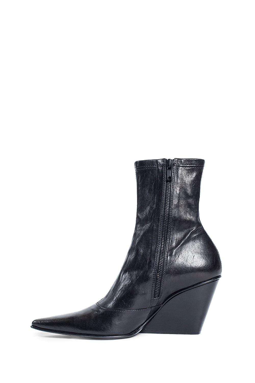 Antonioli ANN DEMEULEMEESTER WOMAN BLACK BOOTS Trasporto libero internazionale