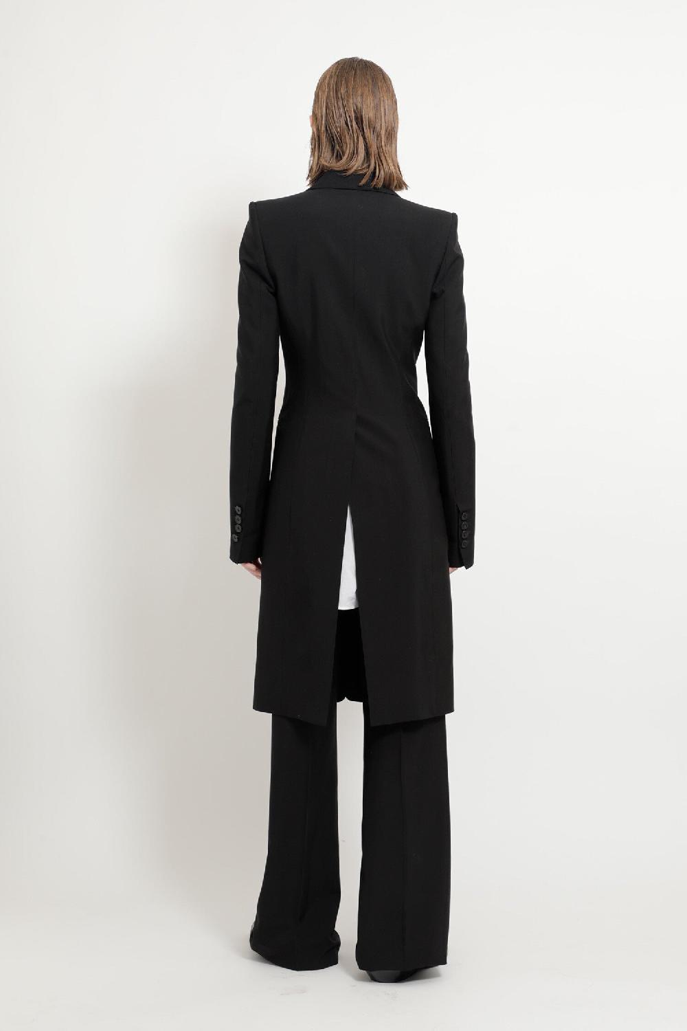 Antonioli ANN DEMEULEMEESTER WOMAN BLACK COATS Black Friday Prezzi