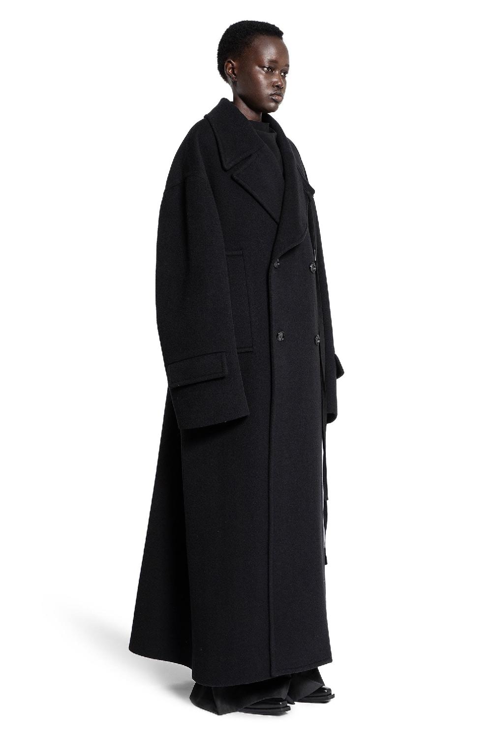 Antonioli ANN DEMEULEMEESTER WOMAN BLACK COATS Duty-free