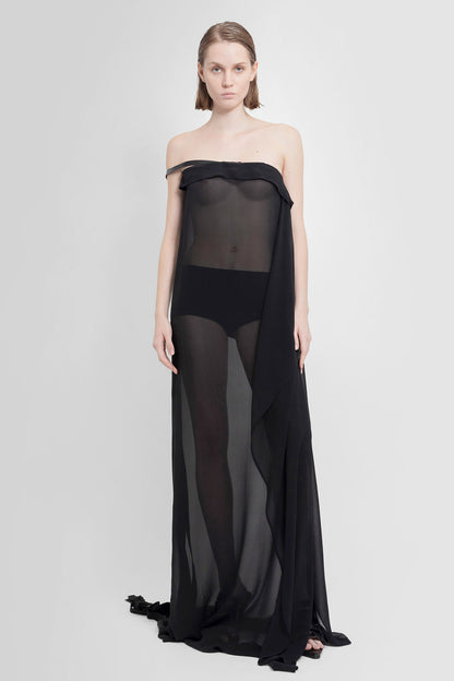 Antonioli ANN DEMEULEMEESTER WOMAN BLACK DRESSES Sconti questo mese