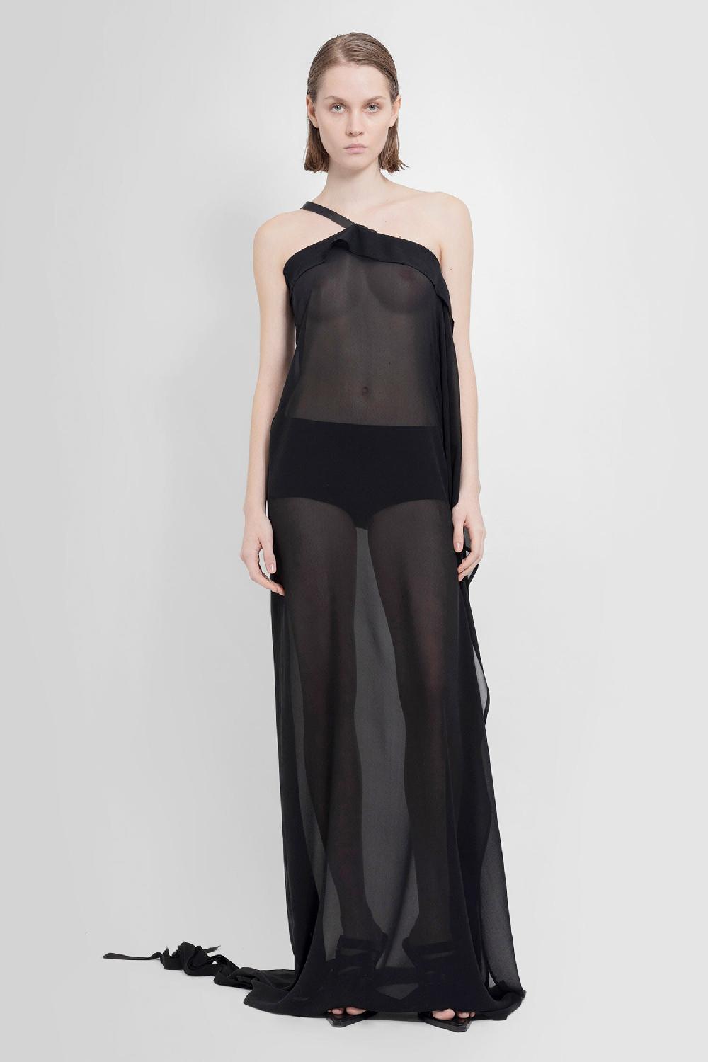 Antonioli ANN DEMEULEMEESTER WOMAN BLACK DRESSES Sconti questo mese