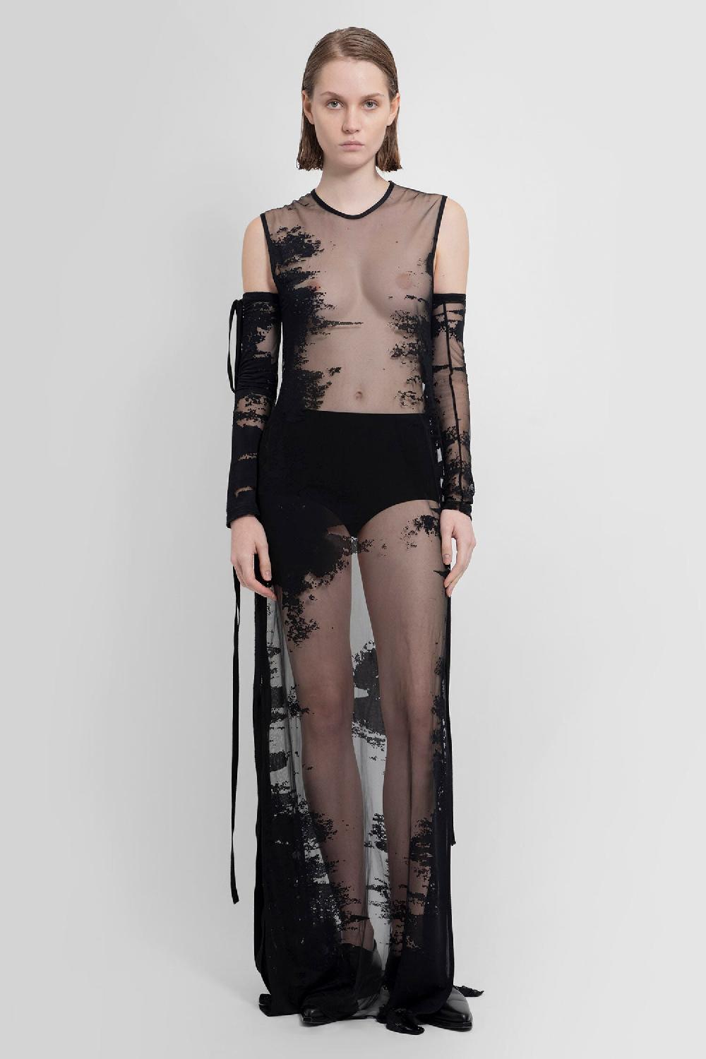 Antonioli ANN DEMEULEMEESTER WOMAN BLACK DRESSES 2025
