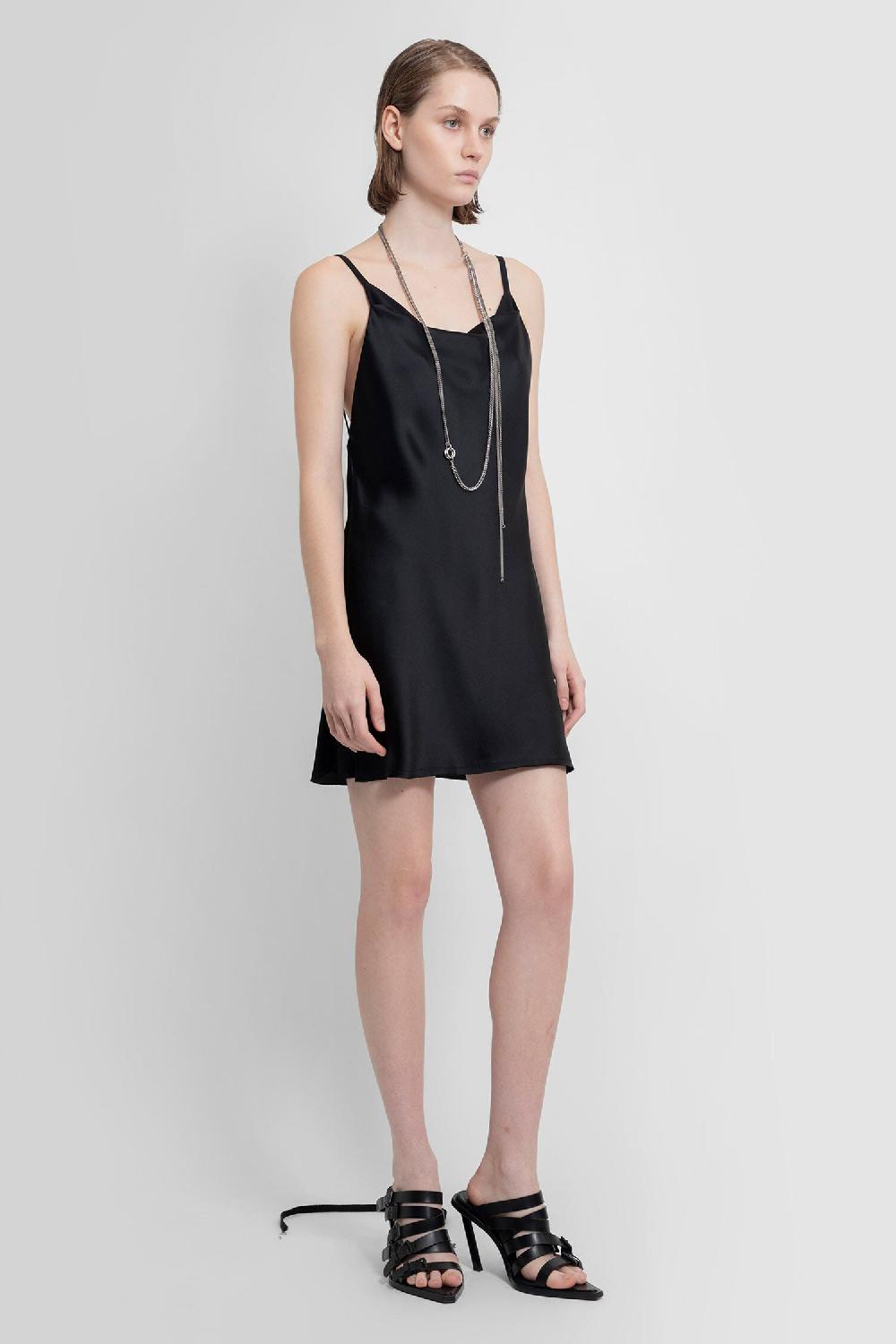 Antonioli ANN DEMEULEMEESTER WOMAN BLACK DRESSES Nuovo
