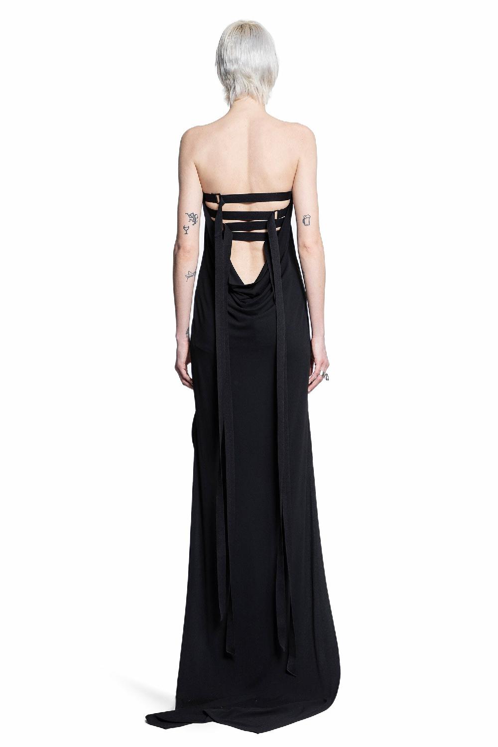 Antonioli ANN DEMEULEMEESTER WOMAN BLACK DRESSES Qualità